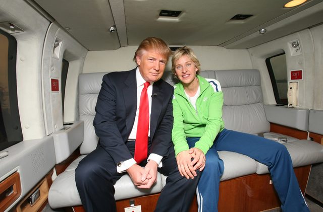 Donald Trump and Ellen DeGeneres